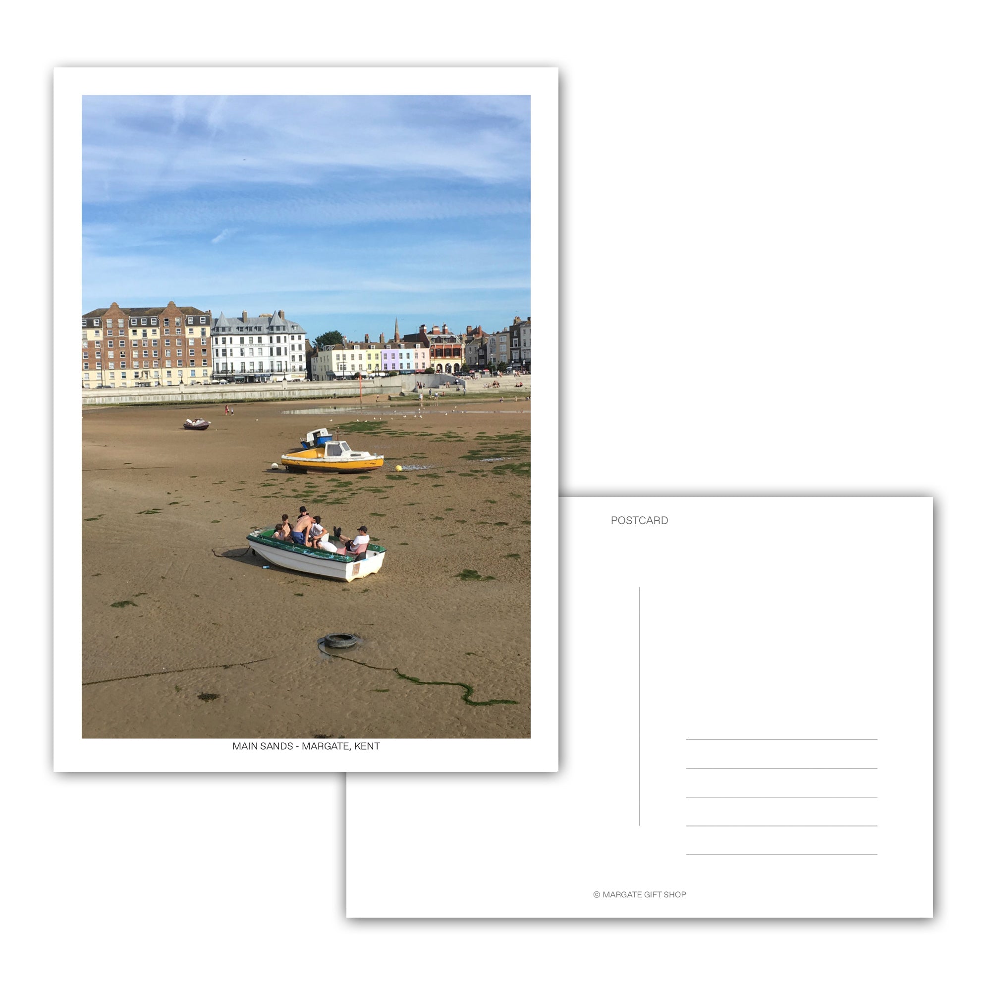 Margate Postcard - Main Sands (Boat)