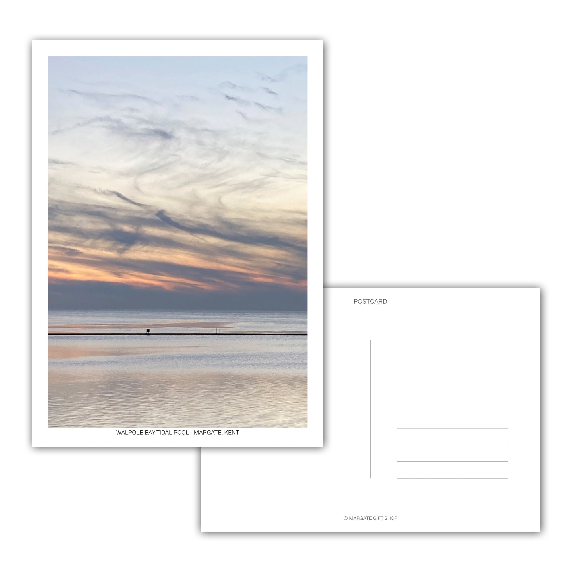 Margate Postcard - Walpole Bay Tidal Pool (Sunset 2)